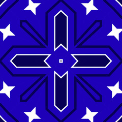 Seamless square pattern blue and white. Frost texture pattern. Merry Christmas. Happy New Year.