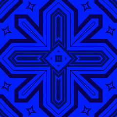 Seamless square pattern blue and white. Frost texture pattern. Merry Christmas. Happy New Year.