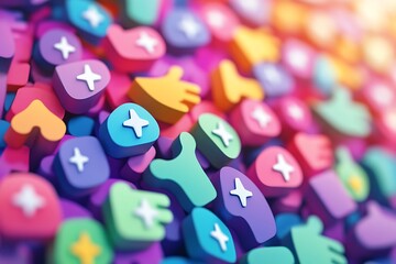 Customer feedback with five-star ratings and thumbs-up icons 