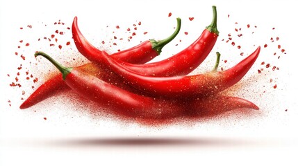 Flying Chili Peppers with Spice Dust