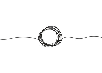 Circle line one frame art hand single shape vector zen drawn abstract round. Continuous one line circle icon stroke sketch illustration draw outline ball black circular pencil logo scribble thin ring