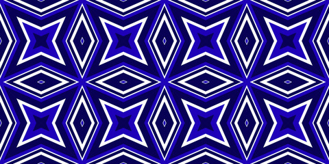 Seamless pattern banner blue and white. Merry Christmas. Happy New Year. Frost and snowflakes pattern