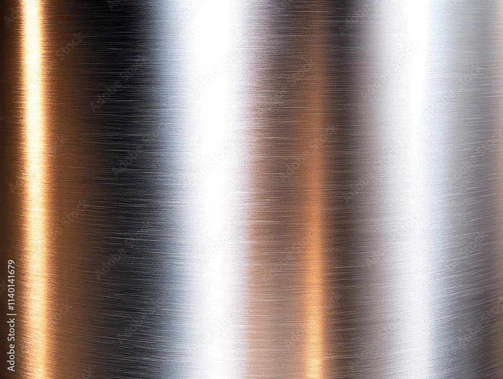 Poster polished metal surface with reflective texture and subtle gradient patterns
