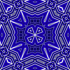 Seamless square pattern blue and white. Frost texture pattern. Merry Christmas. Happy New Year.