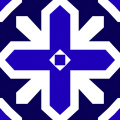 Seamless square pattern blue and white. Frost texture pattern. Merry Christmas. Happy New Year.