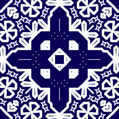 Seamless square pattern blue and white. Frost texture pattern. Merry Christmas. Happy New Year.