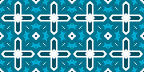 Seamless pattern banner blue and white. Merry Christmas. Happy New Year. Frost and snowflakes pattern