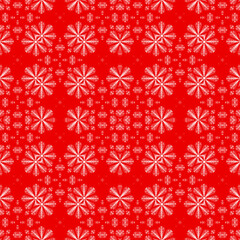 Christmas seamless pattern. Christmas background red. Merry Christmas. Happy New Year.