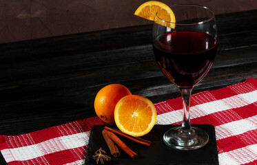 Festive Mulled Wine with Citrus and Spice