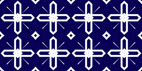 Seamless pattern banner blue and white. Merry Christmas. Happy New Year. Frost and snowflakes pattern