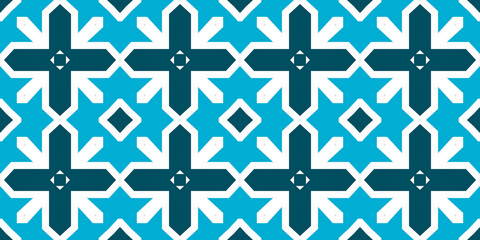 Seamless pattern banner blue and white. Merry Christmas. Happy New Year. Frost and snowflakes pattern