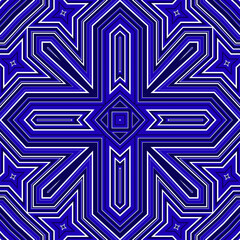 Seamless square pattern blue and white. Frost texture pattern. Merry Christmas. Happy New Year.