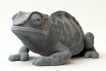 Obraz premium Grey Chameleon Close-up