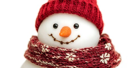 Fototapeta premium Christmas greeting card, adorable corgi dog with Santa hat, isolated on white background 