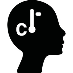 Simple vector icon head