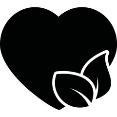 Simple vector icon leaf