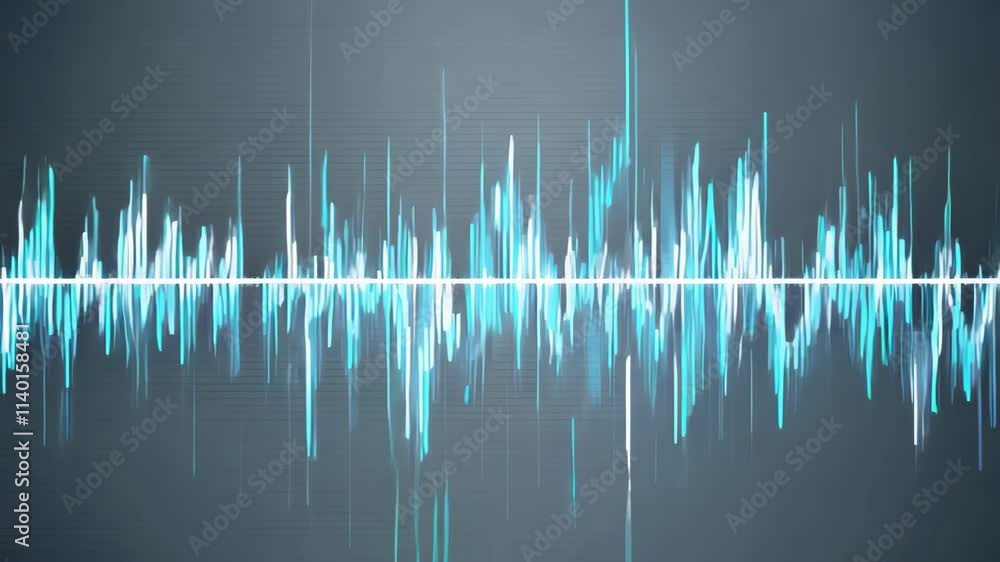 Fototapete exploring sound waves and their patterns in an abstract audiovisual representation
