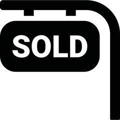 Simple vector icon sale board