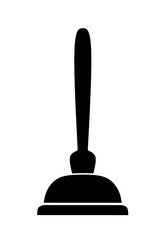 Toilet plunger icon vector with on white background.plunger icon