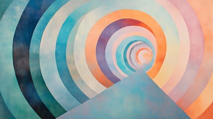 Calming Rhythms Illustration Featuring Soft Waves and Harmonious Abstract Patterns