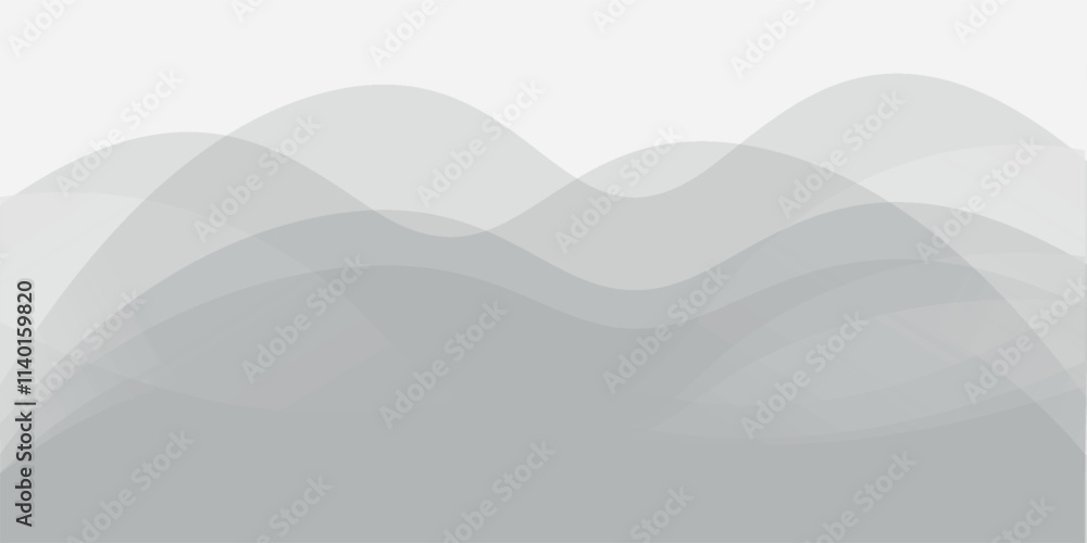 Poster abstract white background with gradient color and artistic dynamic line decoration, modern wavy line