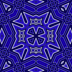 Seamless square pattern blue and white. Frost texture pattern. Merry Christmas. Happy New Year.