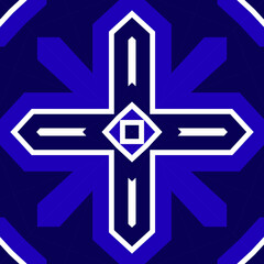 Seamless square pattern blue and white. Frost texture pattern. Merry Christmas. Happy New Year.