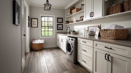 Laundry room organization ideas modern home interior design functional space minimalist style practical solutions