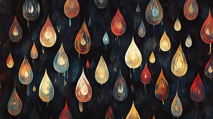 Calming Rhythms Illustration Featuring Soft Waves and Harmonious Abstract Patterns