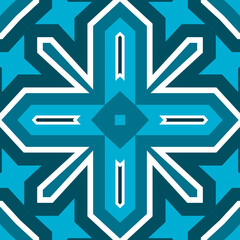 Seamless square pattern blue and white. Frost texture pattern. Merry Christmas. Happy New Year.