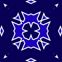 Obraz premium Seamless square pattern blue and white. Frost texture pattern. Merry Christmas. Happy New Year.