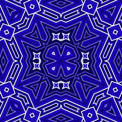 Seamless square pattern blue and white. Frost texture pattern. Merry Christmas. Happy New Year.