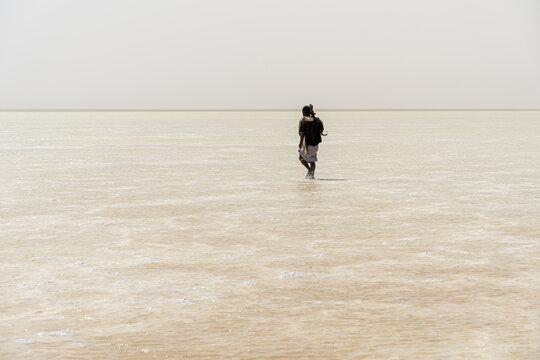 Security guard Lake Assale, also known as Lake Karum, is a salt lake in the Afar region of Ethiopia