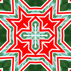 Seamless square pattern red and green. Christmas pattern green and red. Merry Christmas. Happy New Year.