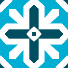 Seamless square pattern blue and white. Frost texture pattern. Merry Christmas. Happy New Year.