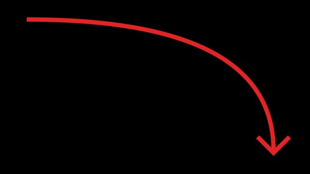 Down red arrow Animation