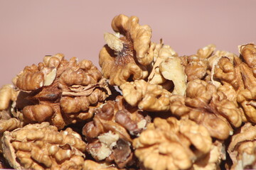 Fresh Walnuts Close Up