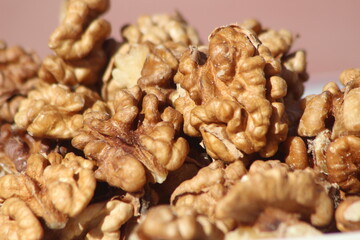 Fresh Walnuts Close Up