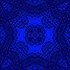 Seamless square pattern blue and white. Frost texture pattern. Merry Christmas. Happy New Year.