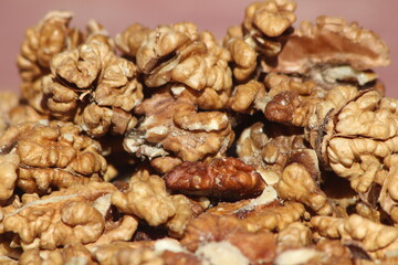 Fresh Walnuts Close Up