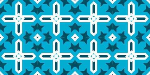 Seamless pattern banner blue and white. Merry Christmas. Happy New Year. Frost and snowflakes pattern