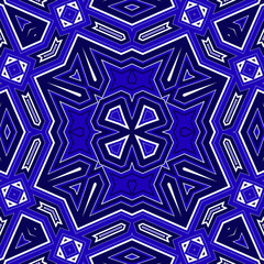 Seamless square pattern blue and white. Frost texture pattern. Merry Christmas. Happy New Year.