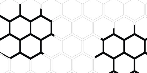 Seamless pattern with black lines hexagon . Seamless vector illustration eps 10.