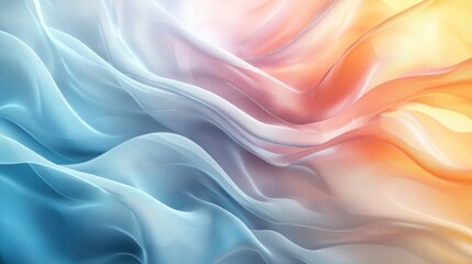 Obraz premium Soft pastel wave background with a gradient effect. Perfect for designing apps or products.