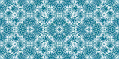 Christmas seamless pattern. Christmas background banner blue. Frost pattern. Happy New Year.