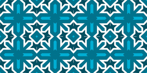 Seamless pattern banner blue and white. Merry Christmas. Happy New Year. Frost and snowflakes pattern