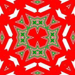 Seamless square pattern red and green. Christmas pattern green and red. Merry Christmas. Happy New Year.