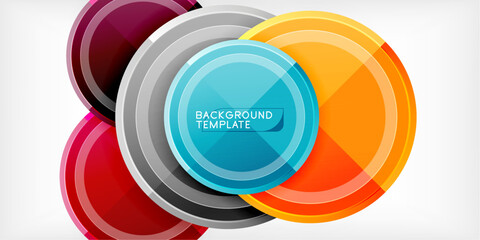 Geometric design abstract background - circles