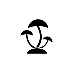 Mold icon for logo. Vegetable Icon vector on black color