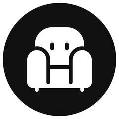 Editable sofa, chair vector icon. Part of a big icon set family. Perfect for web and app interfaces, presentations, infographics, etc